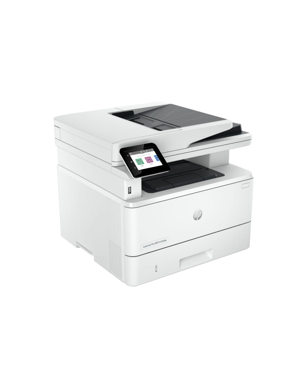 L'imprimante HP LaserJet Pro 4103dw monochrome multifonction offre une impression rapide, une connectivité sans fil et une fiabilité professionnelle.